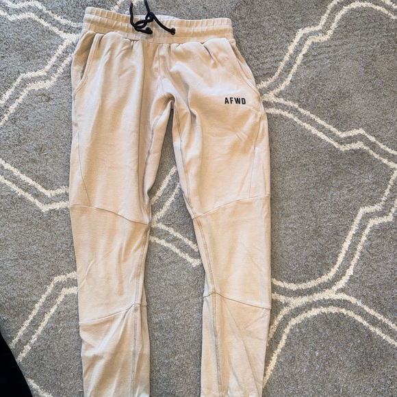 Women's Beige Jogger Pants - Picture 1 of 2
